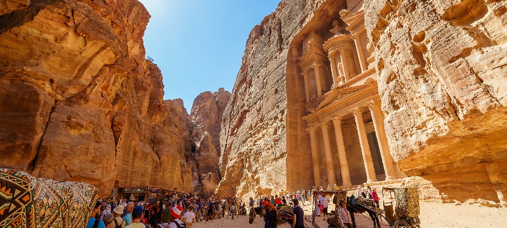 Al Khazneh in the ancient city of Petra