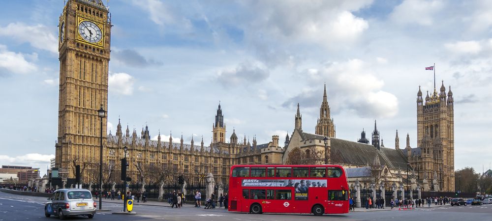 big ben and bus