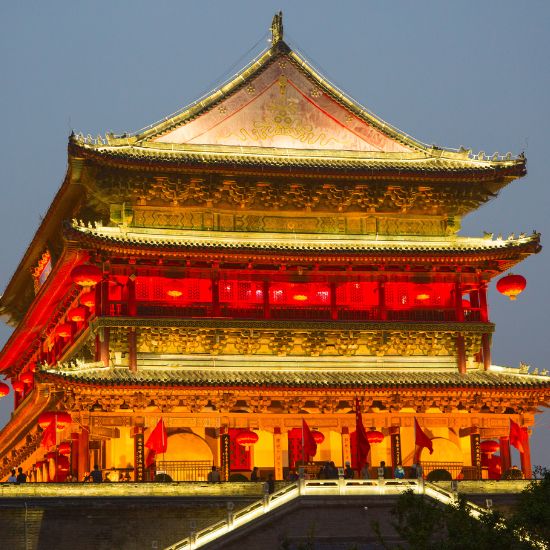 Famous Drum Tower in the Xi'an